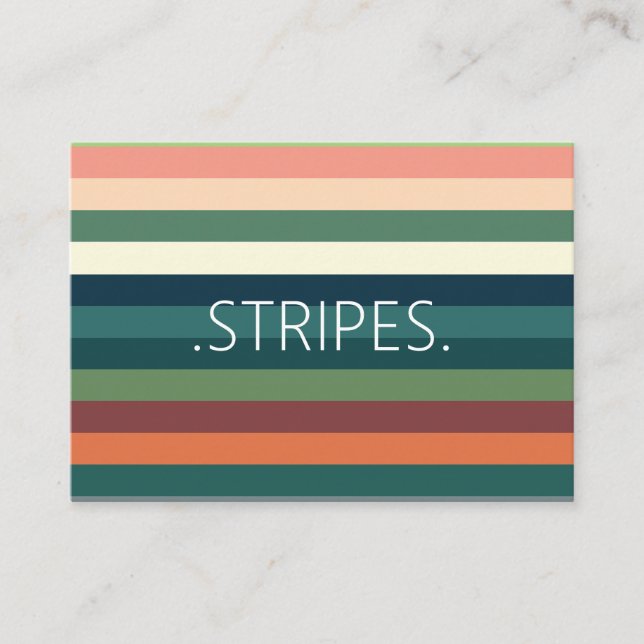 Color Stripes Business Card (Front)