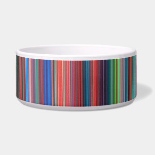 color stripes cat food bowl 