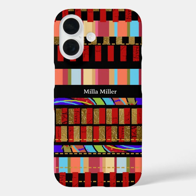Color Stripes Cool Case-Mate iPhone Case (Back)