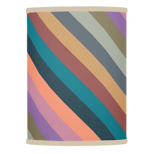 color stripes in colorful pastel lamp shade (Front)