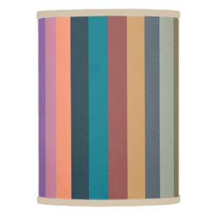 color stripes in colorful pastel lamp shade