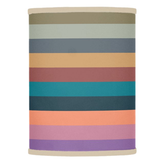 color stripes in colorful pastel lamp shade (Front)