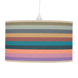 color stripes in colorful pastel pendant lamp