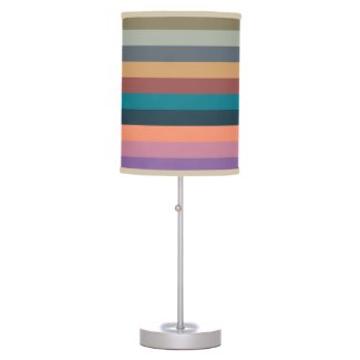 color stripes in colorful pastel table lamp