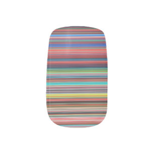 color stripes minx nail art