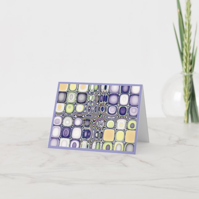 Color Studies...Silverset Blue Agate Note Card (Front)