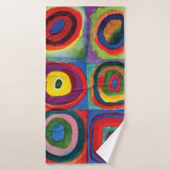 Color Study By Wassily Kandinsky Bath Towel by colorfulworld at Zazzle