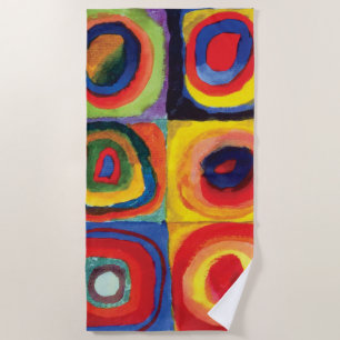 Color Study by Wassily Kandinsky Beach Towel