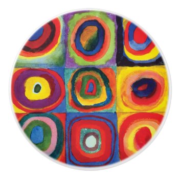 Color Study By Wassily Kandinsky Ceramic Knob by colorfulworld at Zazzle