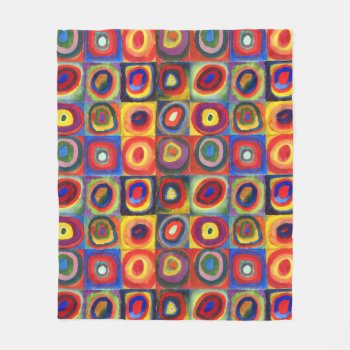 Color Study By Wassily Kandinsky Fleece Blanket by colorfulworld at Zazzle
