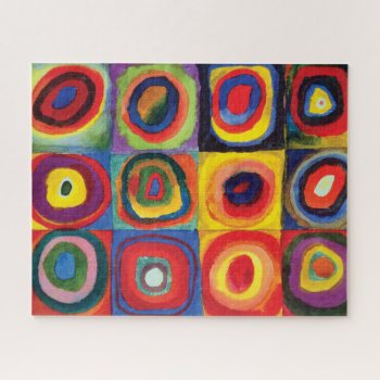 Color Study By Wassily Kandinsky Jigsaw Puzzle by colorfulworld at Zazzle