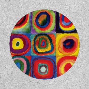 Color Study By Wassily Kandinsky Patch by colorfulworld at Zazzle