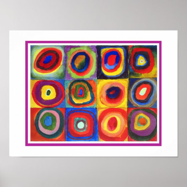Color Study by Wassily Kandinsky Poster (Front)