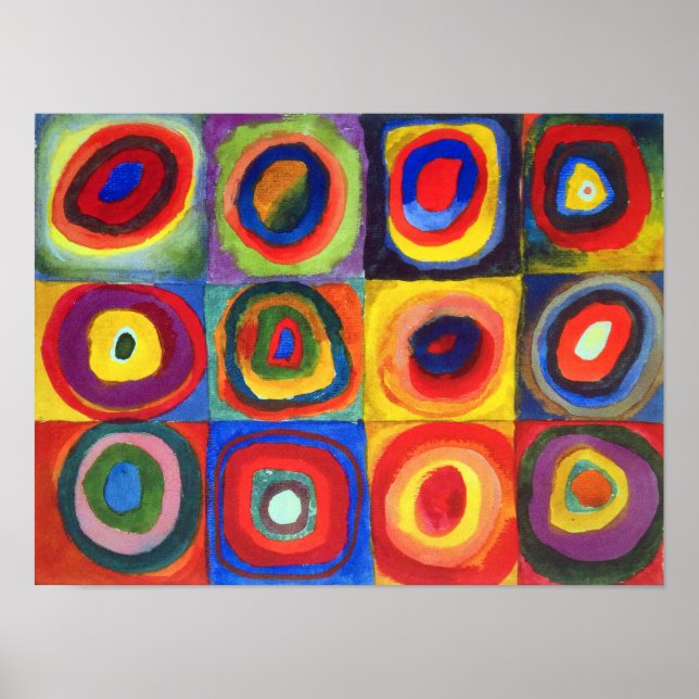 Color Study by Wassily Kandinsky Poster (Front)