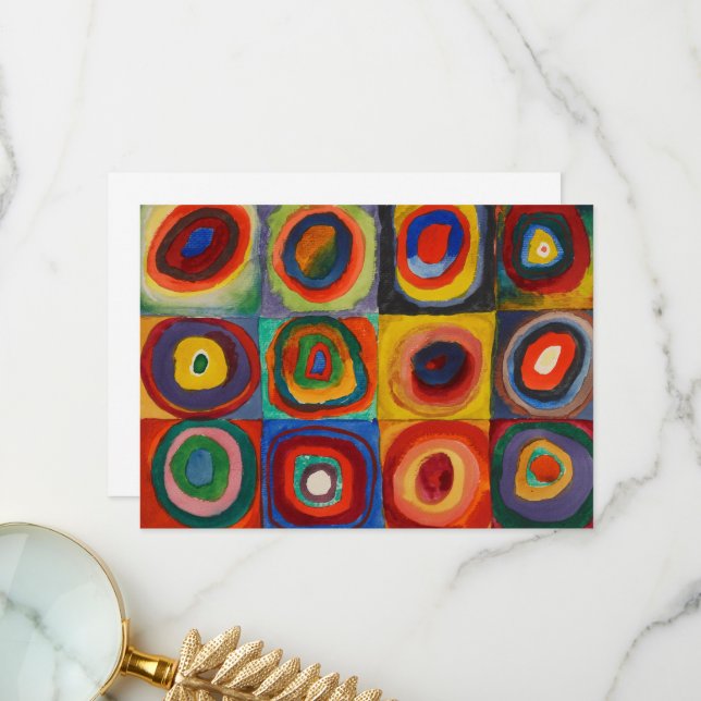 Color Study by Wassily Kandinsky Thank You Card (Front/Back In Situ)