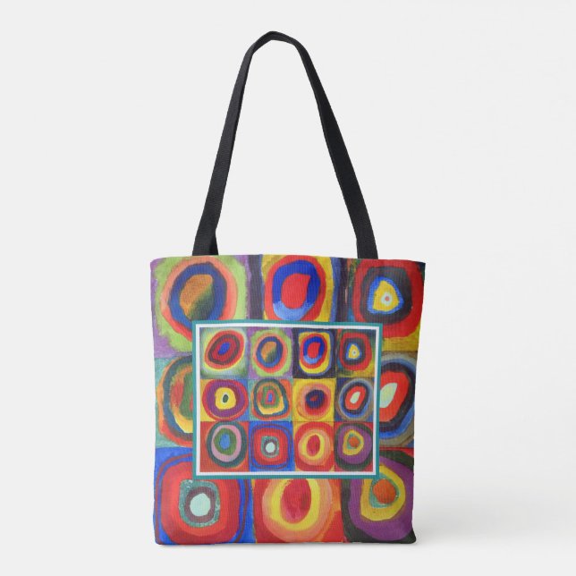 Color Study by Wassily Kandinsky Tote Bag (Back)