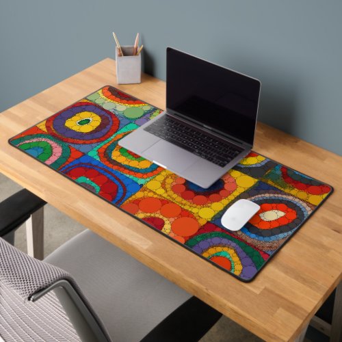 Color Study Infinity Dots by Wassily Kandinsky Desk Mat