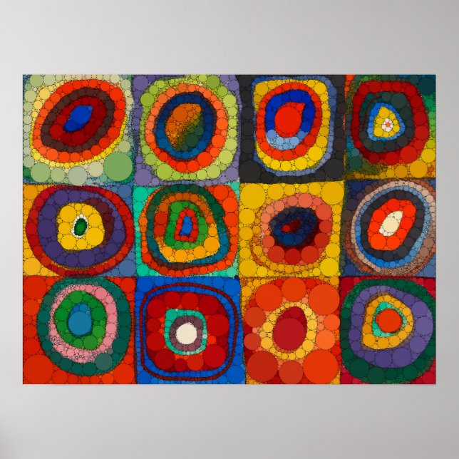 Color Study, Infinity Dots by Wassily Kandinsky Poster (Front)