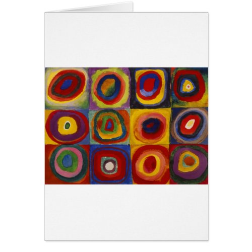 Color Study of Squares Circles