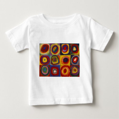 Color Study of Squares Circles Baby T_Shirt