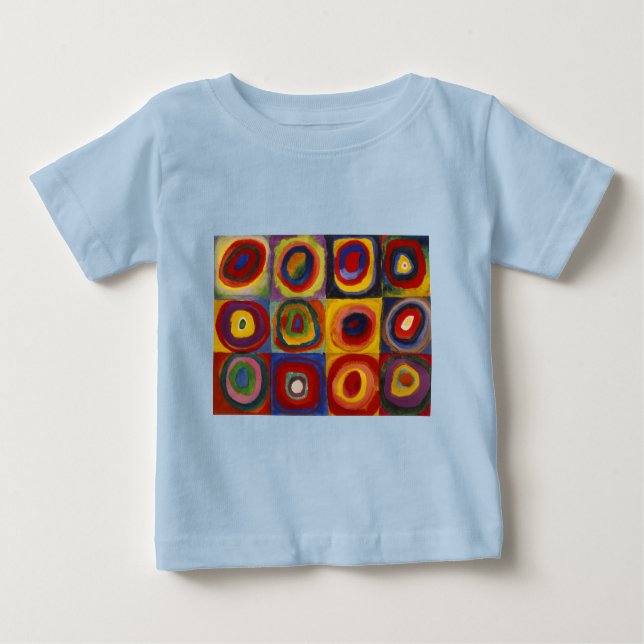 Color Study of Squares Circles Baby T-Shirt (Front)