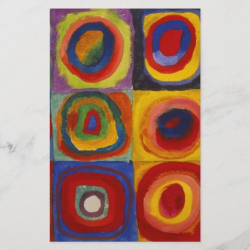 Color Study of Squares Circles by Kandinsky
