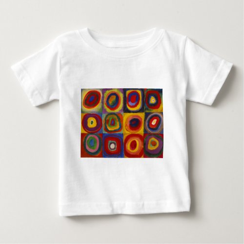 Color Study of Squares Circles by Kandinsky Baby T_Shirt