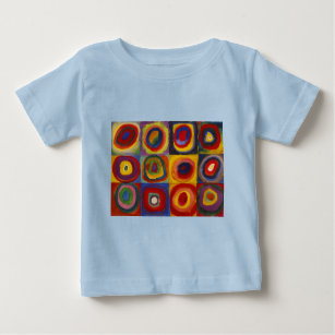 Color Study of Squares Circles by Kandinsky Baby T-Shirt