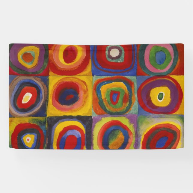 Color Study of Squares Circles by Kandinsky Banner (Horizontal)