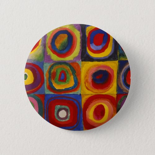 Color Study of Squares Circles by Kandinsky Button
