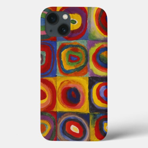 Color Study of Squares Circles by Kandinsky iPhone 13 Case