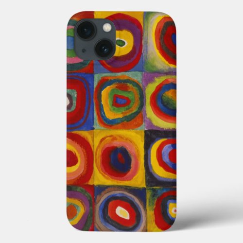 Color Study of Squares Circles by Kandinsky iPhone 13 Case