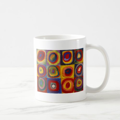 Color Study of Squares Circles by Kandinsky Coffee Mug