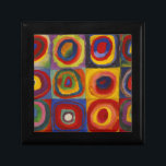 Color Study of Squares Circles by Kandinsky Gift Box<br><div class="desc">One of the notable works of Wassily Kandinsky,  one of the founders of abstract art. Kandinsky took his place in history as one of the unique artists who broke new ground in world art.</div>