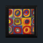 Color Study of Squares Circles by Kandinsky Gift Box<br><div class="desc">One of the notable works of Wassily Kandinsky, one of the founders of abstract art. Kandinsky took his place in history as one of the unique artists who broke new ground in world art.</div>