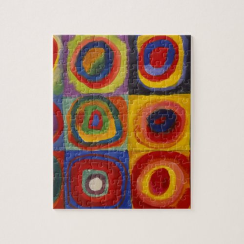 Color Study of Squares Circles by Kandinsky Jigsaw Puzzle