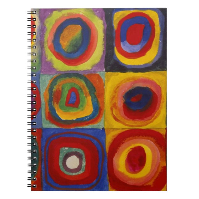 Color Study of Squares Circles by Kandinsky Notebook (Front)