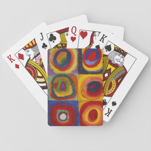 Color Study of Squares Circles by Kandinsky Playing Cards
