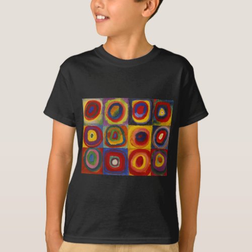 Color Study of Squares Circles by Kandinsky T_Shirt