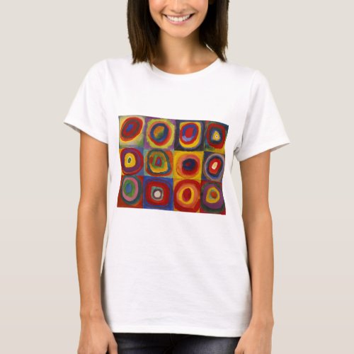 Color Study of Squares Circles by Kandinsky T_Shirt