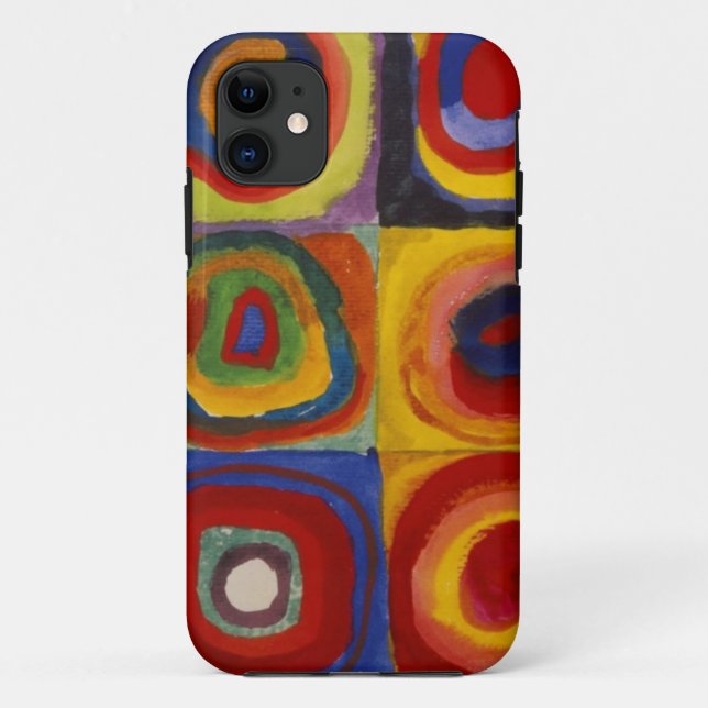 Color Study of Squares Circles Case-Mate iPhone Case (Back)