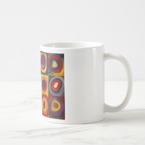 Color Study of Squares Circles Coffee Mug