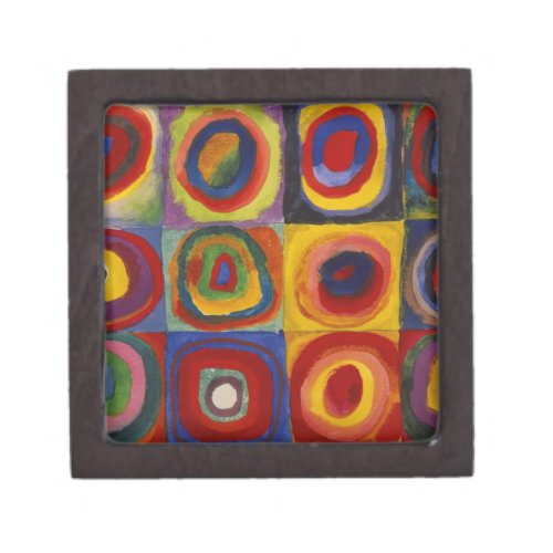 Color Study of Squares Circles Gift Box