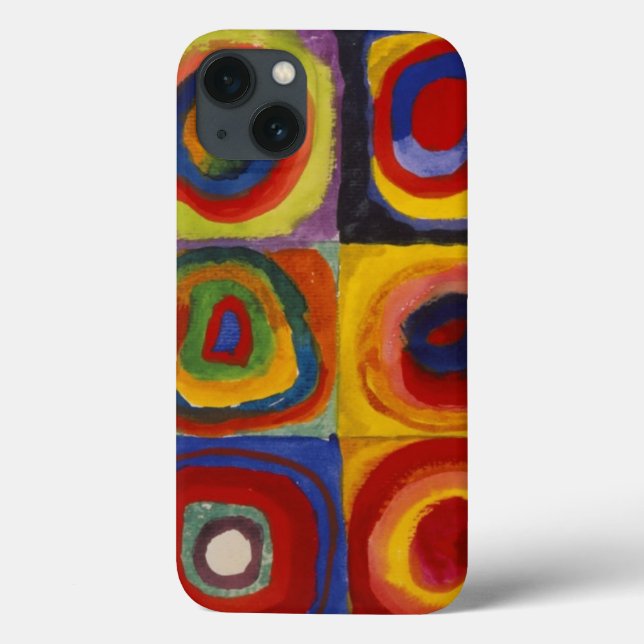 Color Study of Squares Circles iPad Air Case (Back)