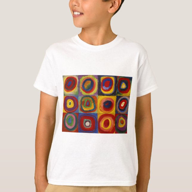 Color Study of Squares Circles T-Shirt (Front)