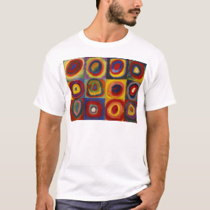 Color Study of Squares Circles T-Shirt