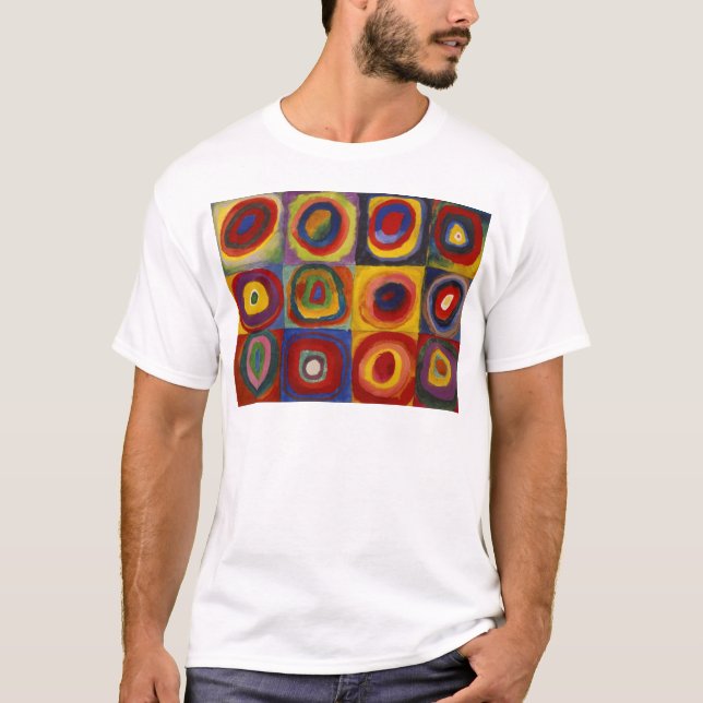 Color Study of Squares Circles T-Shirt (Front)
