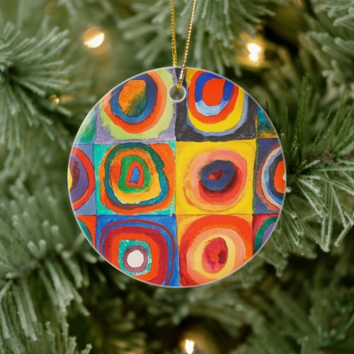 Color Study  Wassily Kandinsky Ceramic Ornament