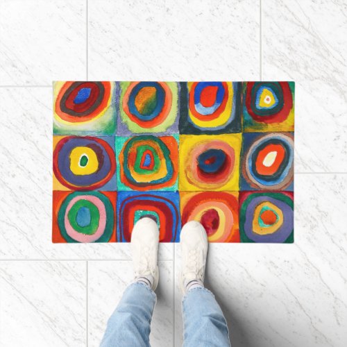 Color Study  Wassily Kandinsky Doormat