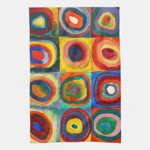 Color Study  Wassily Kandinsky Kitchen Towel